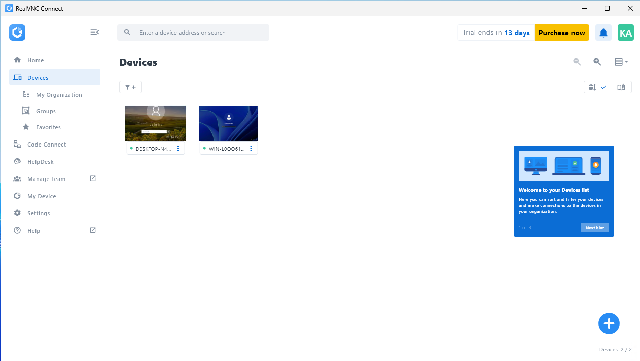 RealVNC Business Plus - Per Concurrent Session - Subscriptions 1 Year - Image 3