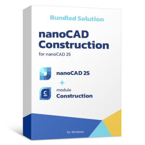 nanoCAD Construction (nanoCAD Platform + Construction module) – Subscription License