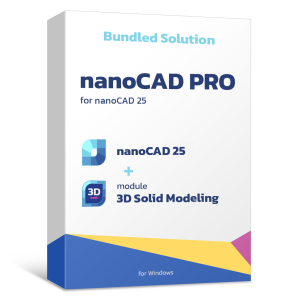 nanoCAD Pro (nanoCAD Platform + 3D module) – Subscription License